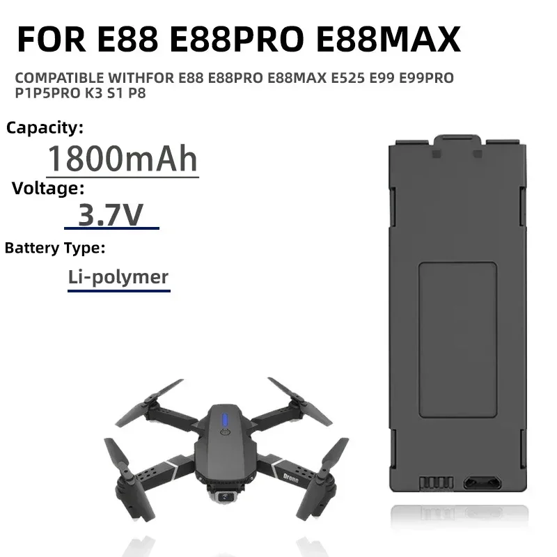 1-10 adet E99 Pro Drone pili P - Eachine Drone E58 incelemesi ve fiyatı