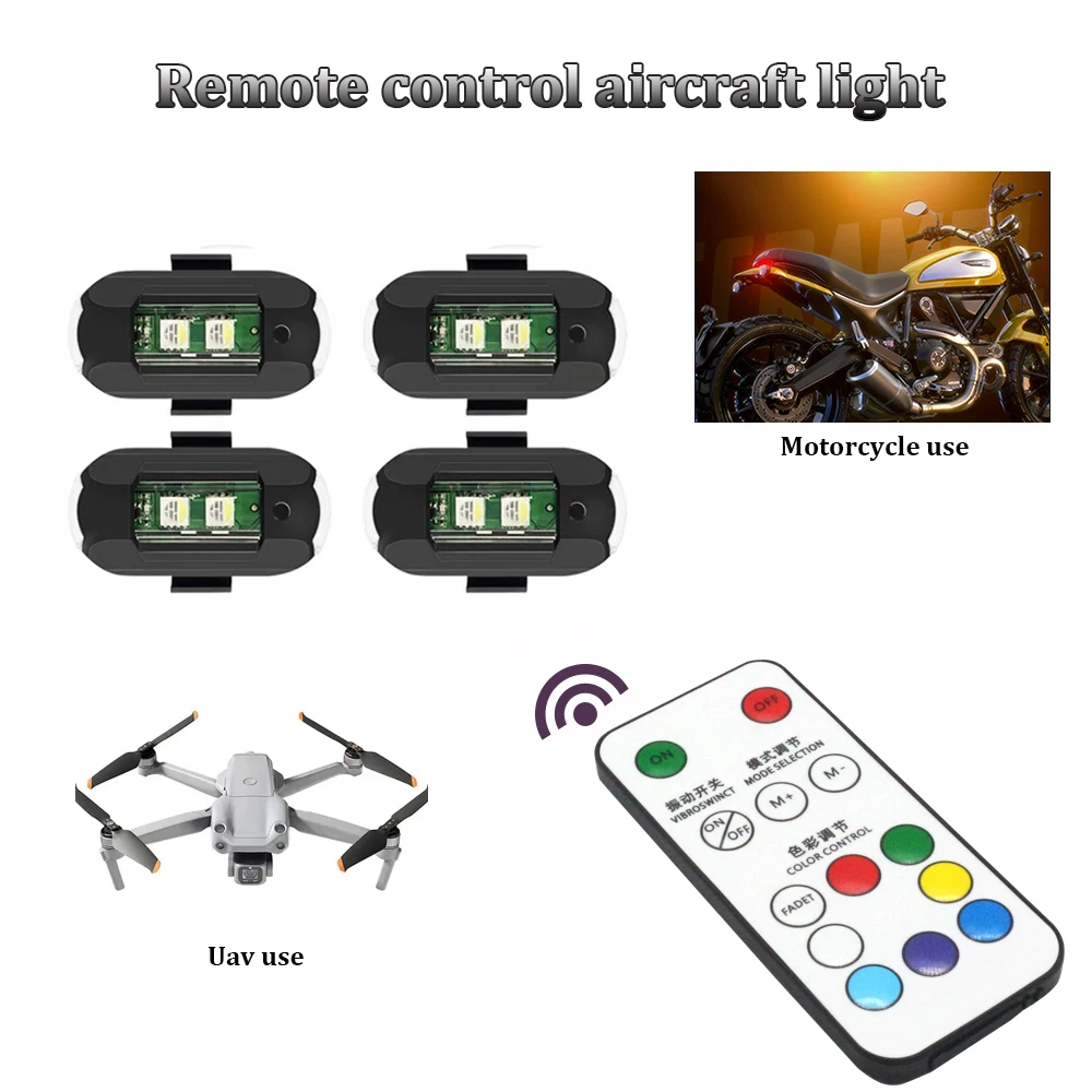 1 adet uzaktan LED RGB anti-ça - Drone Strobe Light incelemesi ve fiyatı