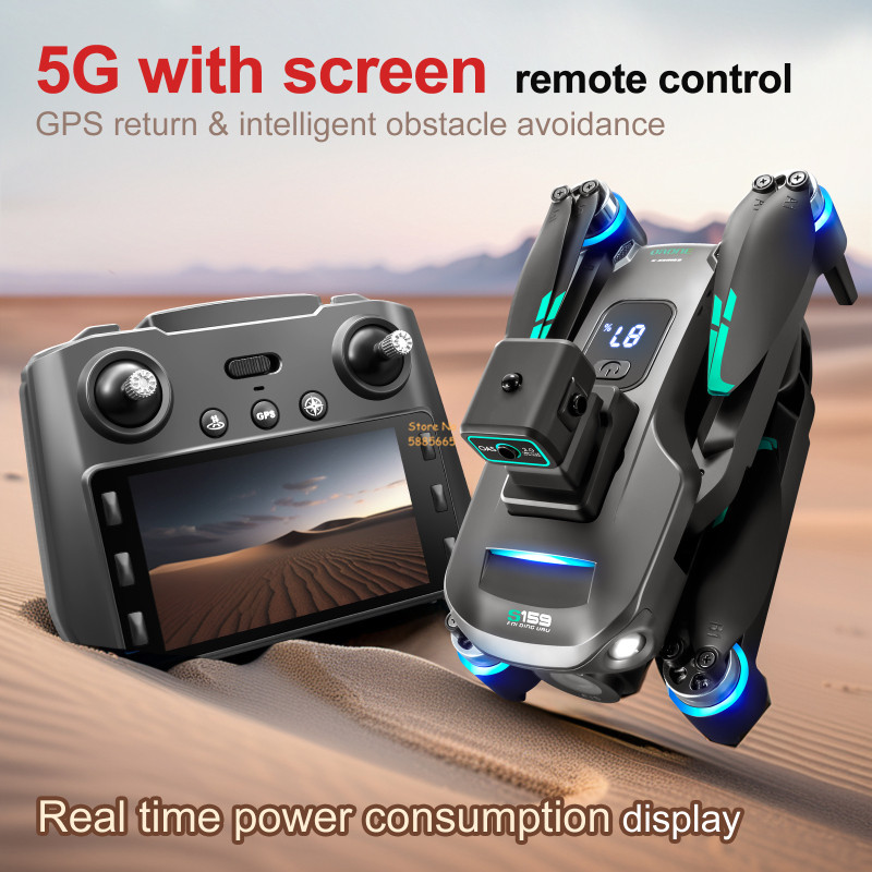 8K Çift Kamera 5G WIFI FPV Uza - Drone Power Bank incelemesi ve fiyatı